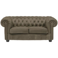 CHESTERFIELD SOFA boja zemlje  - boja zemlje/vendž, Lajfstajl, tekstil/drvo (180/76,5/96cm) - Landscape