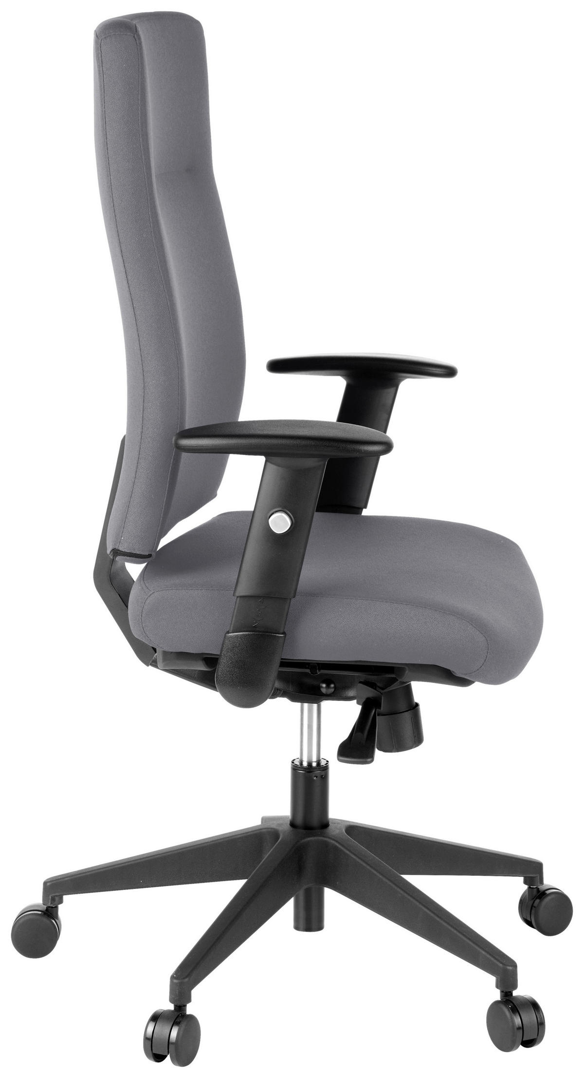 VRTLJIVI STOL umetna masa, tekstil antracit  - antracit, Moderno, umetna masa/tekstil (57/125/53cm) - MID.YOU