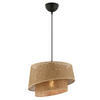 HÄNGELEUCHTE 32/65 cm   - Beige, Design, Textil/Metall (32/65cm) - P & B