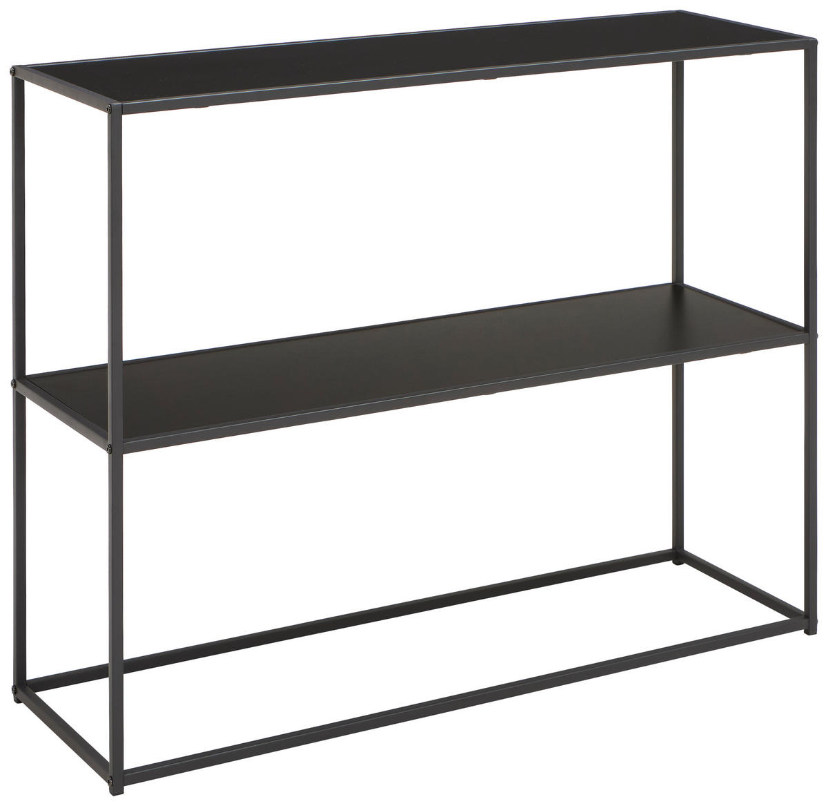 KONSOLENTISCH Schwarz  - Schwarz, Basics, Holzwerkstoff/Metall (99,4/32,4/79cm) - Xora