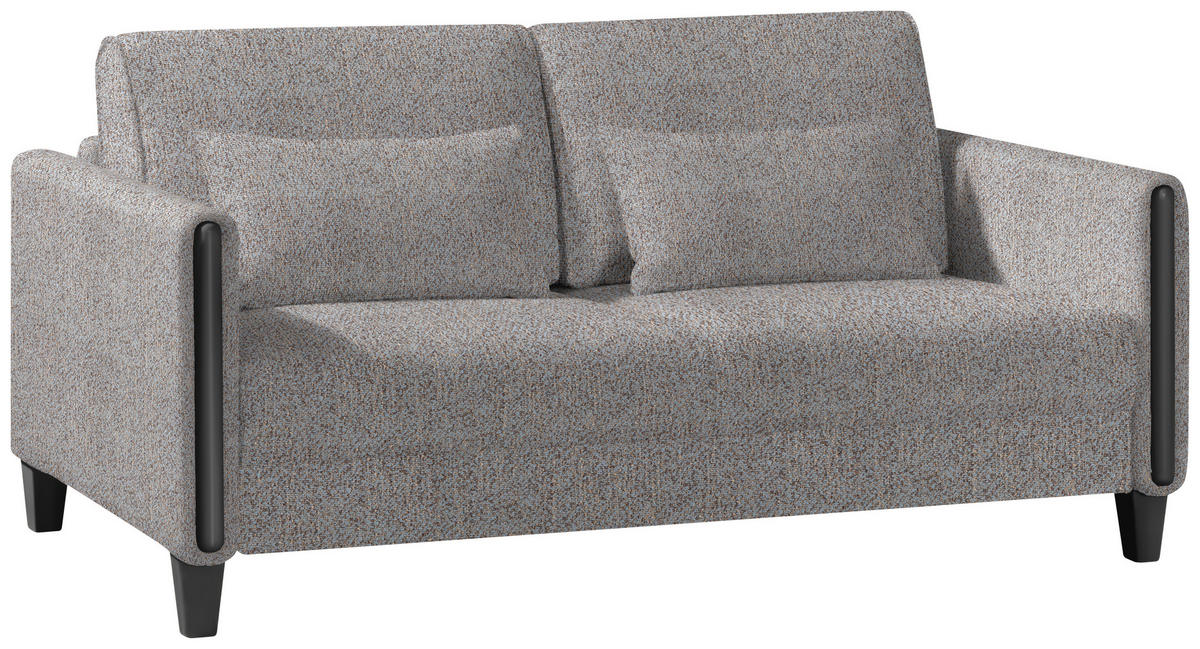 SCHLAFSOFA in Holz, Textil Blau, Braun  - Blau/Schwarz, Design, Holz/Textil (174/88/104cm) - Niels Andersson