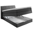 BOXSPRINGBETT 120/200 cm  in Anthrazit  - Anthrazit, KONVENTIONELL, Textil (120/200cm) - Carryhome
