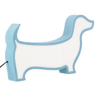 DJEČJA STOLNA SVJETILJKA Dog  - plava, Basics, drvni materijal/plastika (32/3.5/18cm)