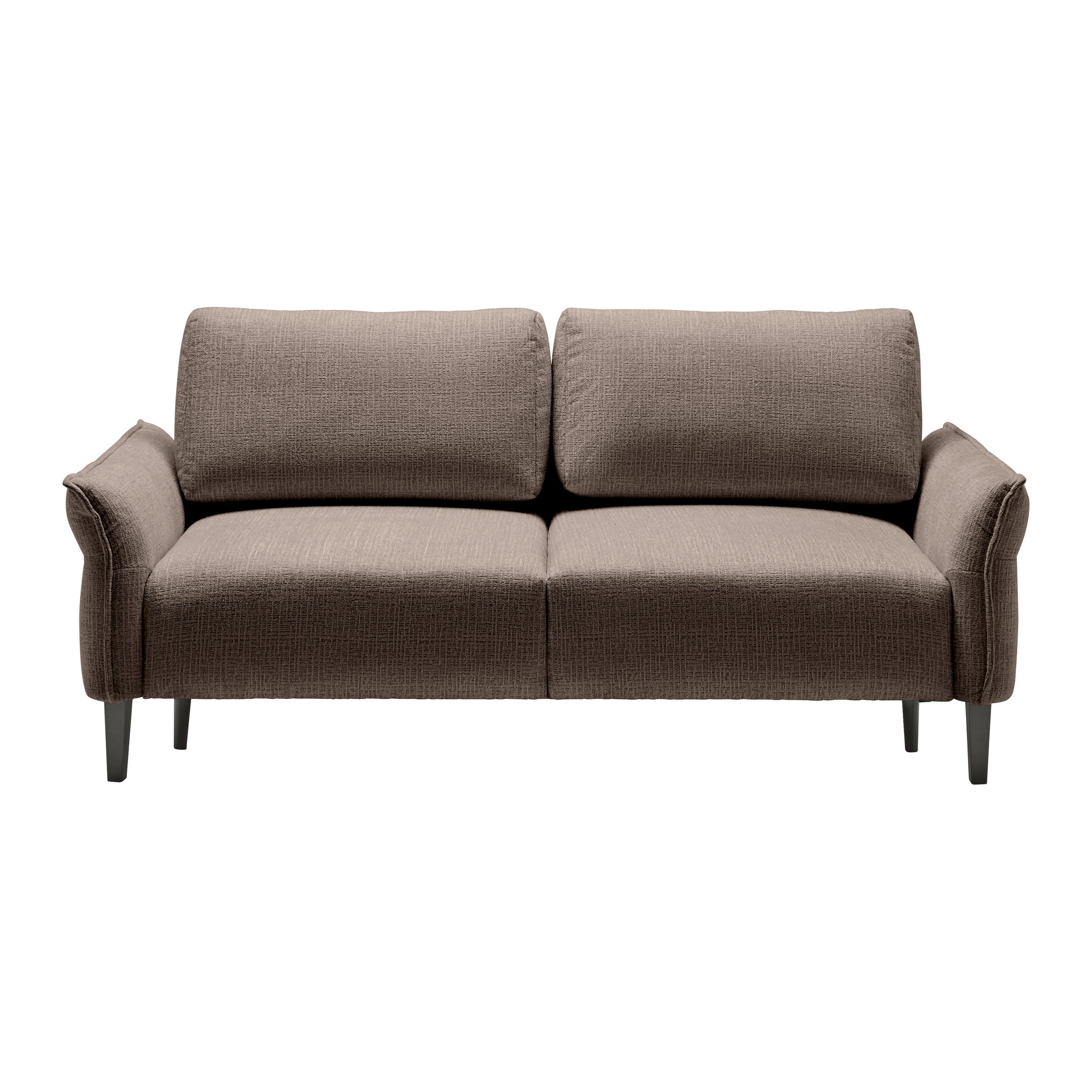 3-SITS SOFFA i vävt tyg mörkbrun  - svart/mörkbrun, Modern, trä/textil (183/85/92cm) - MID.YOU