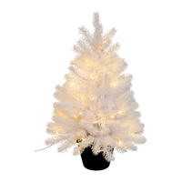 WEIHNACHTSBAUM 60 cm  - Schwarz/Weiß, Trend, Kunststoff (60cm) - P & B