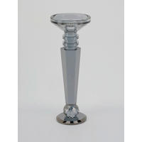 KERZENHALTER - Dunkelgrau, Basics, Glas (9/9/26,4cm) - Cor Mulder