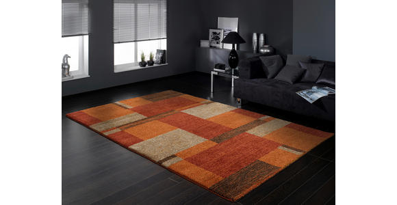 WEBTEPPICH 120/170 cm Palazzo Bloc Terracotta - Terracotta, Design, Textil (120/170cm) - Novel