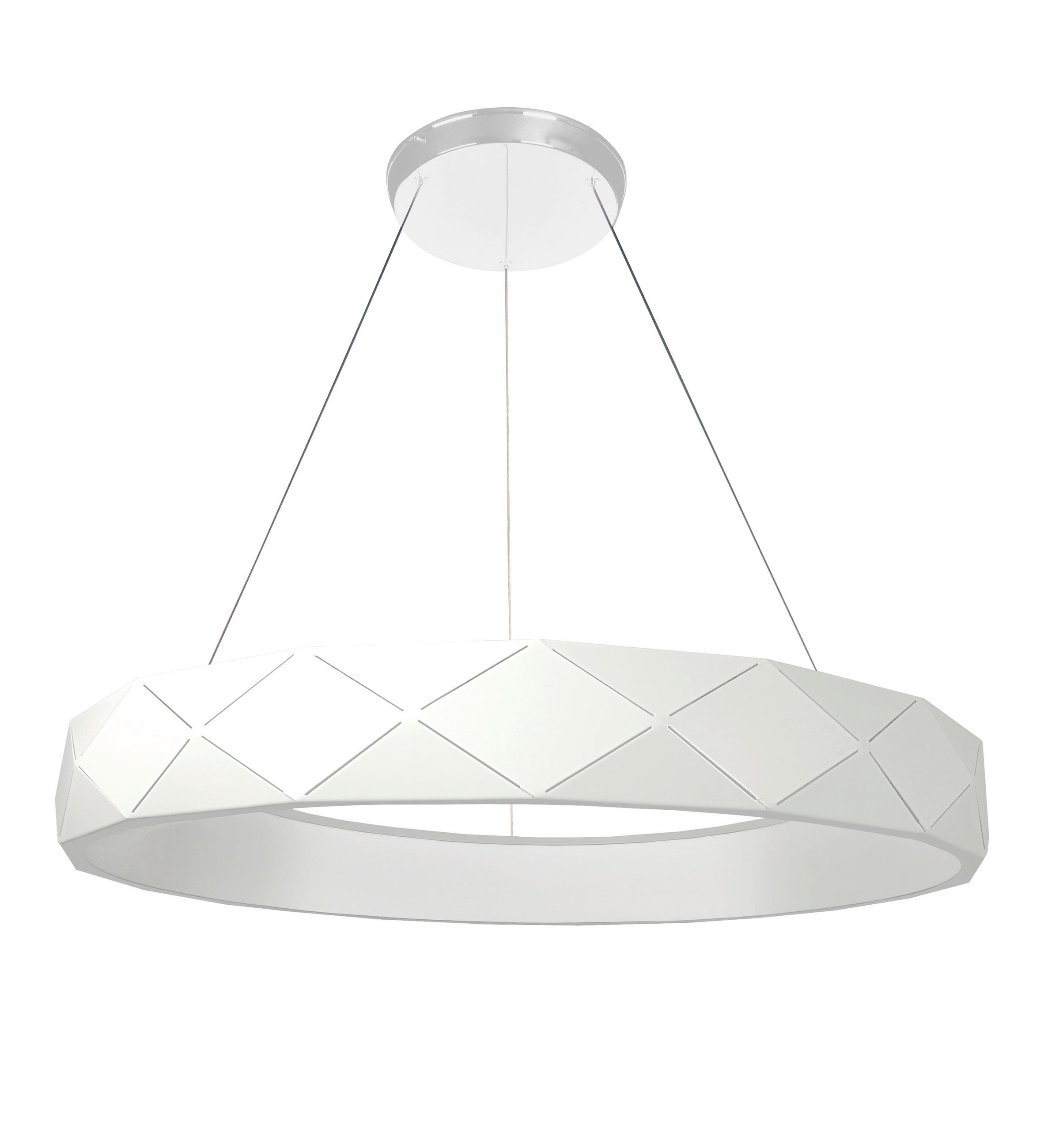 HÄNGELEUCHTE 60/100 cm    - Weiss, Design, Metall (60/100cm)