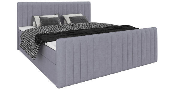 BOXBETT 180/200 cm  in Grau  - Schwarz/Grau, KONVENTIONELL, Holz/Textil (180/200cm) - Carryhome