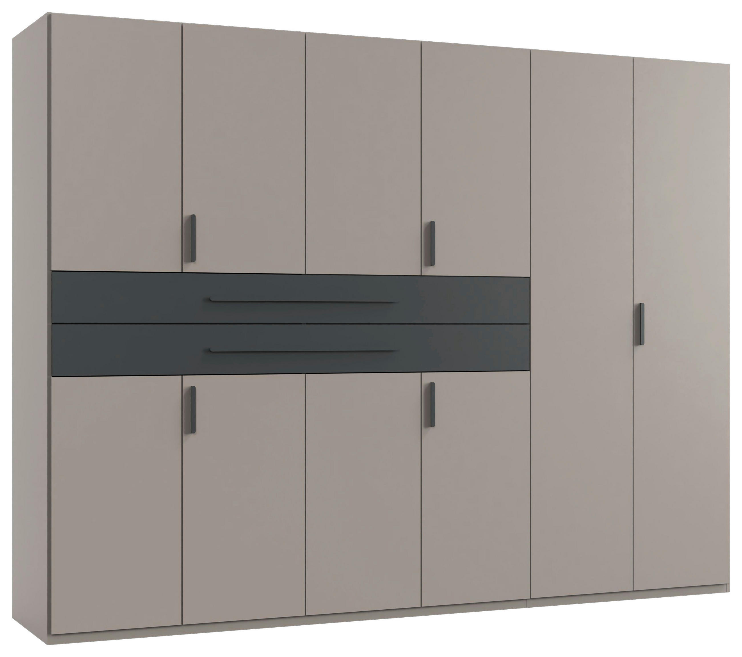 Boxxx Kleiderschrank Graphit, Grau, Sahara 270x208x65 cm