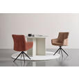 ARMLEHNSTUHL in Eisen Webstoff - Beige/Schwarz, Design, Textil/Metall (64/88/60cm) - Novel