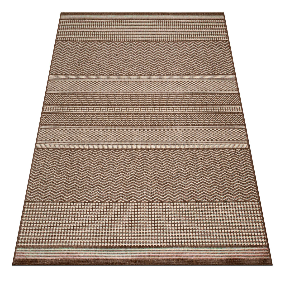 OUTDOORTEPPICH 80/150 cm Braun, Beige  - Beige/Braun, Design, Kunststoff (80/150cm) - Novel