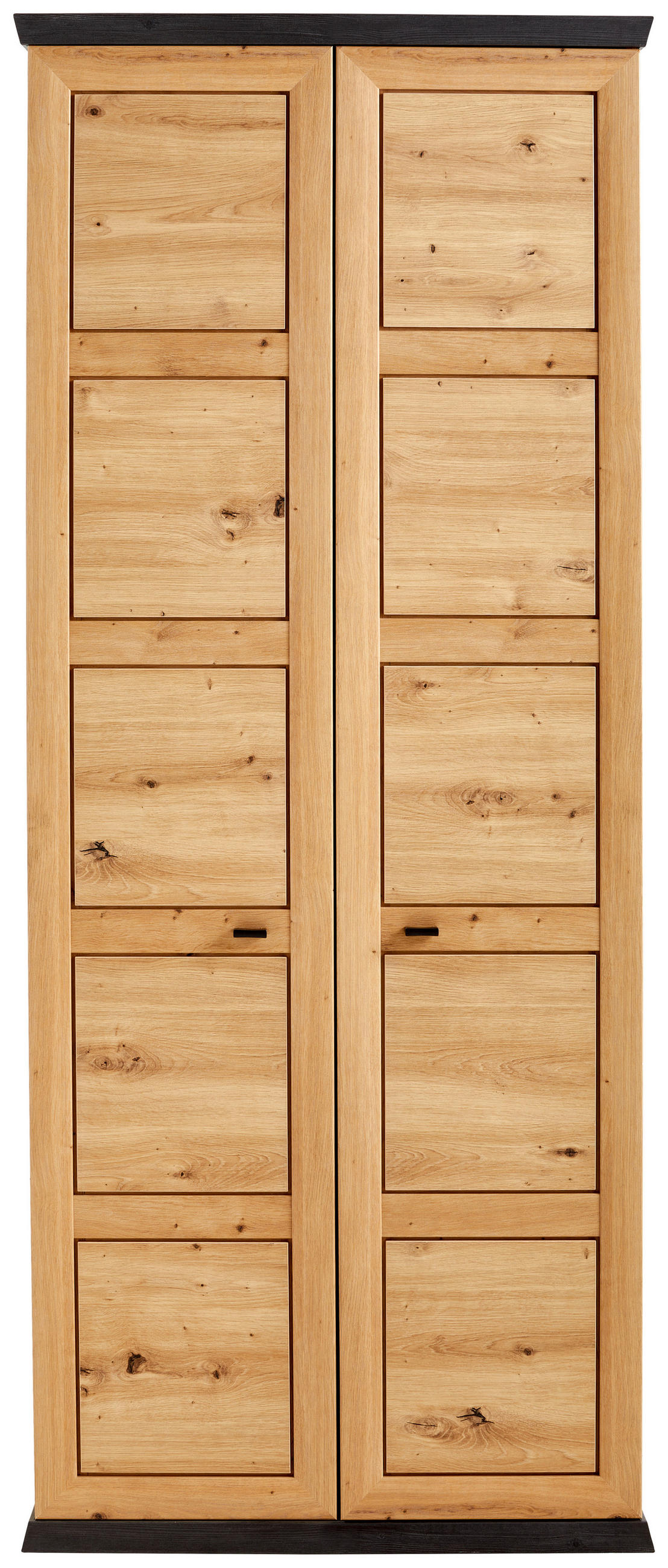 SCHUHSCHRANK  in 90,2/196,7/38,5 cm  - Dunkelgrau/Eichefarben, Lifestyle, Holzwerkstoff/Metall (90,2/196,7/38,5cm) - Xora