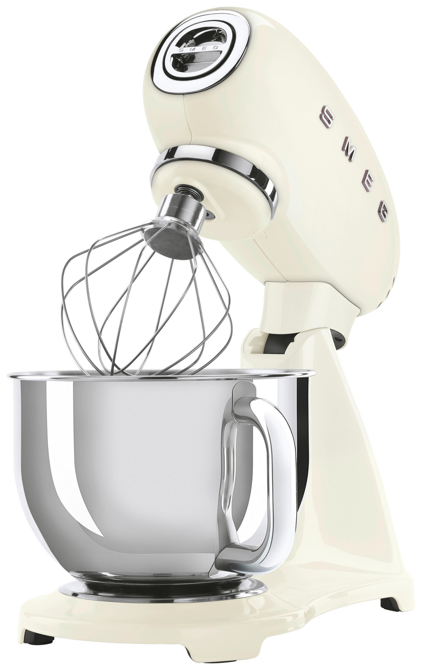 KÜCHENMASCHINE 50'S STYLE SMF03CREU  - Creme/Alufarben, Basics, Metall (40,2/37,8/22,1cm) - SMEG