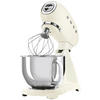 KÜCHENMASCHINE 50'S STYLE SMF03CREU  - Creme/Alufarben, Basics, Metall (40,2/37,8/22,1cm) - SMEG