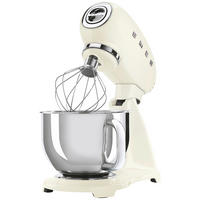 KÜCHENMASCHINE 50'S STYLE SMF03CREU  - Creme/Alufarben, Basics, Metall (40,2/37,8/22,1cm) - SMEG