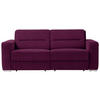 SCHLAFSOFA in Aubergine  - Aubergine, KONVENTIONELL, Textil/Metall (202/86/92cm) - Sedda