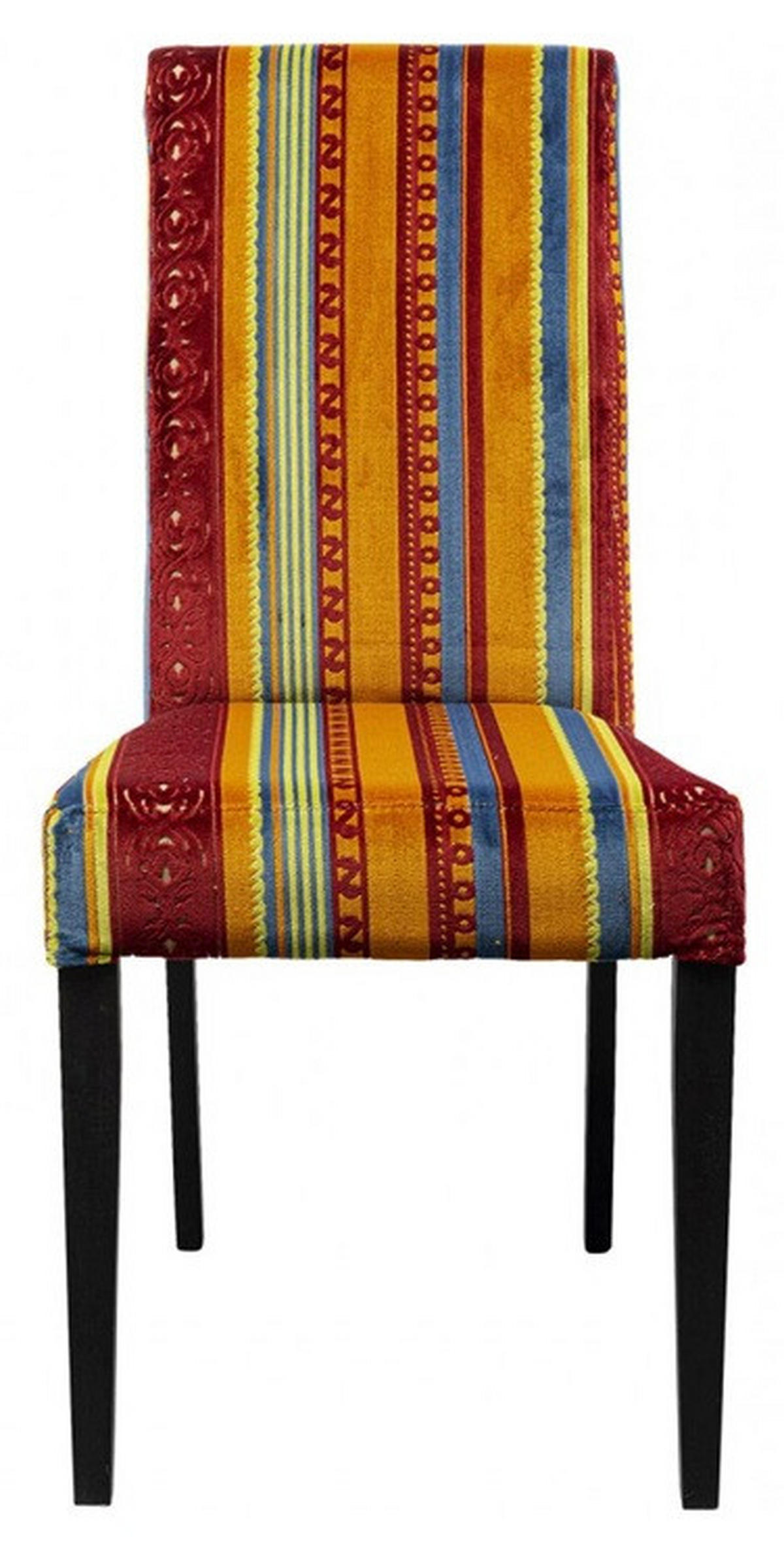 STUHL  in Textil  - Dunkelbraun/Multicolor, Design, Holz/Textil (46/97/65cm) - Kare-Design