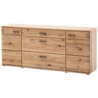 SIDEBOARD 180/78/44 cm  - ek Bianco/svart, Design, metall/trämaterial (180/78/44cm) - Livetastic