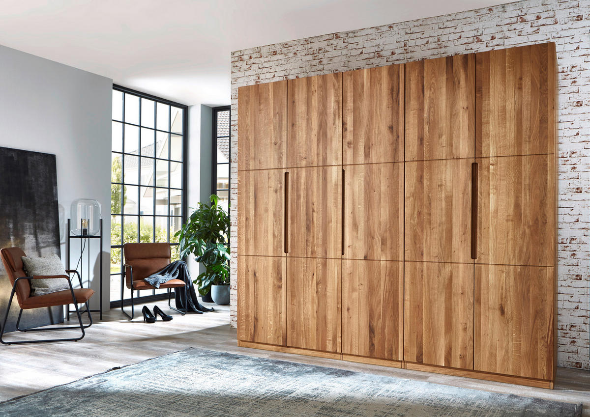 DREHTÜRENSCHRANK  in Wildeiche  - Wildeiche, MODERN, Holz (252/223/62cm) - MID.YOU