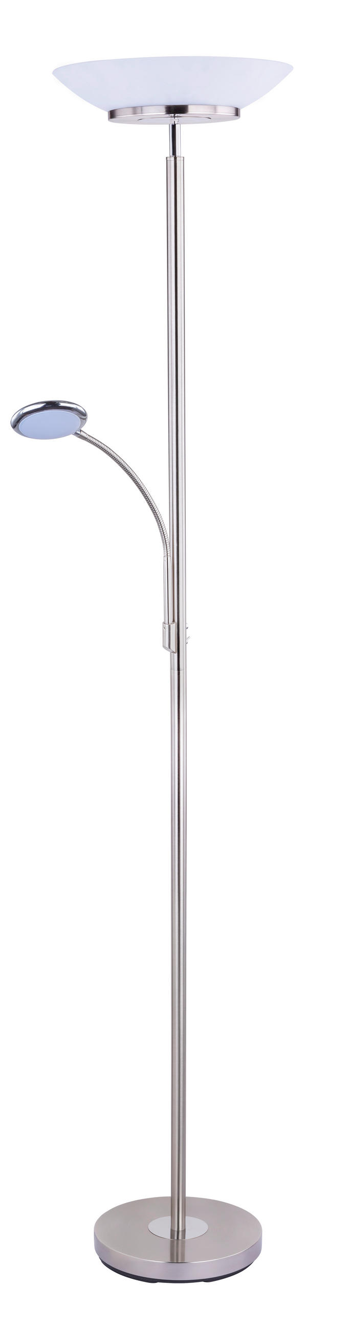 VISOKA STOJEČA LED-SVETILKA  GUNTER /1800 lm/3000 K// - barve kroma/črna, Basics, kovina/umetna masa (32/178cm)