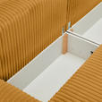 SCHLAFSOFA Cord, Plüsch Orange  - Schwarz/Orange, MODERN, Kunststoff/Textil (240/90/120cm) - Carryhome