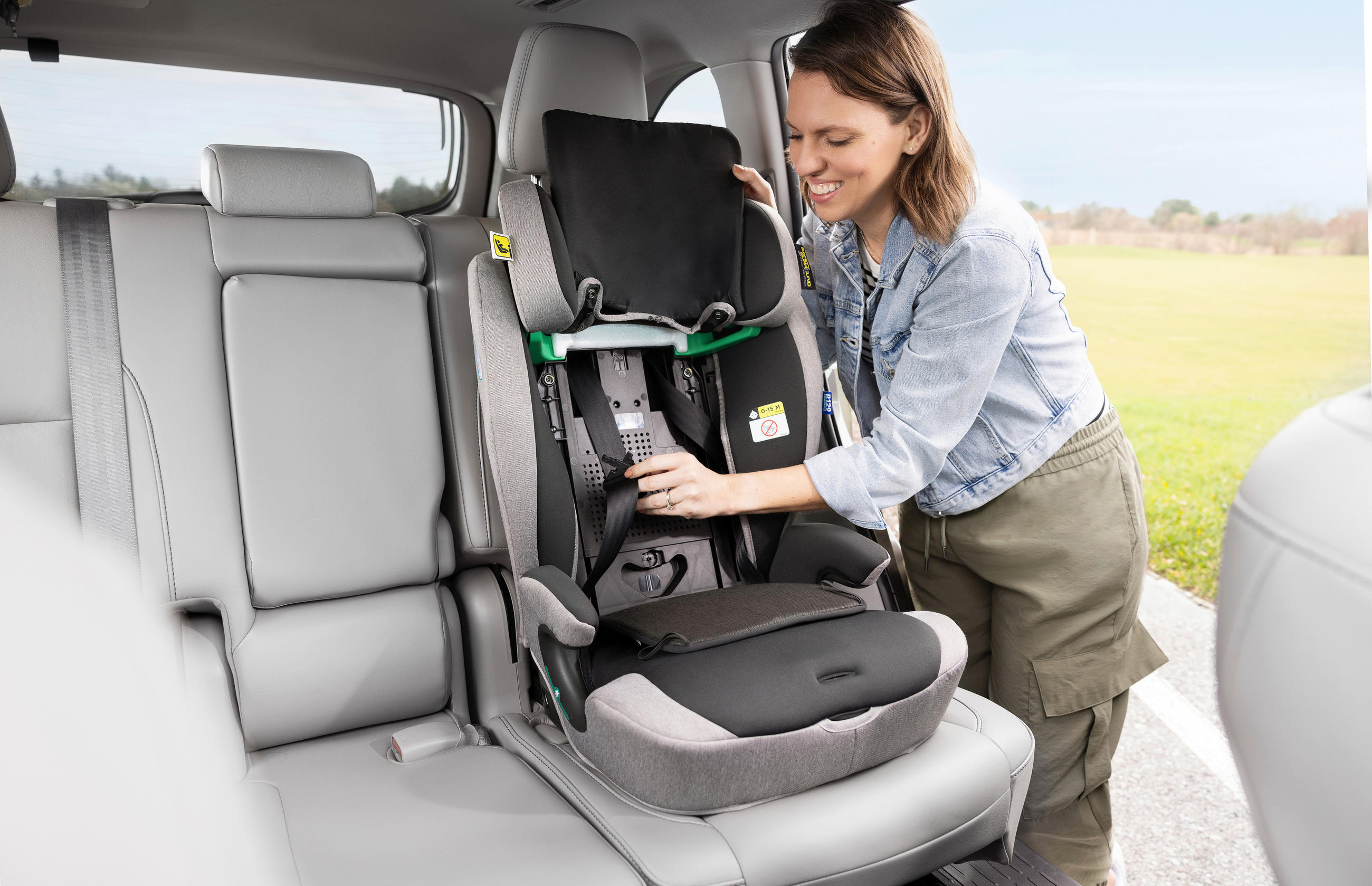KINDERAUTOSITZ Energi i-Size R129  - Dunkelgrau/Schwarz, Basics, Textil (50,6/83,1/46,9cm) - Graco