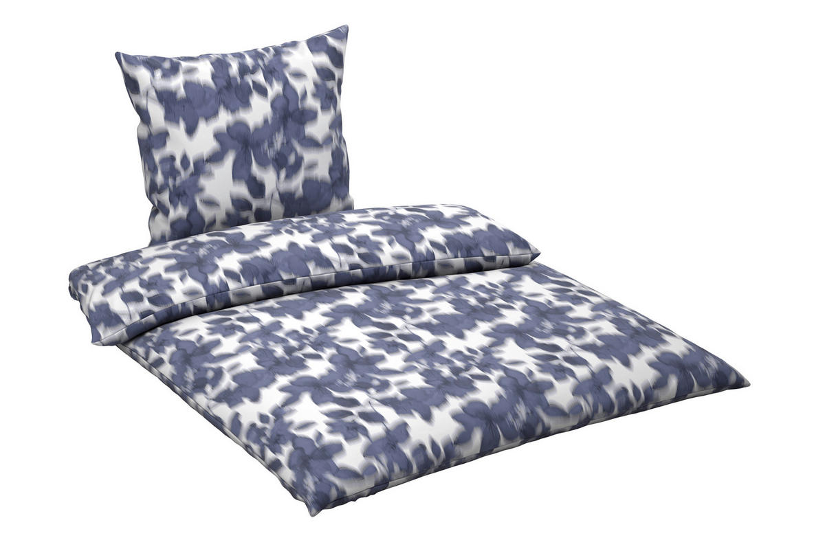 BETTWÄSCHE Satin 200/200 cm  - Blau, Textil (200/200cm) - Bio:Vio