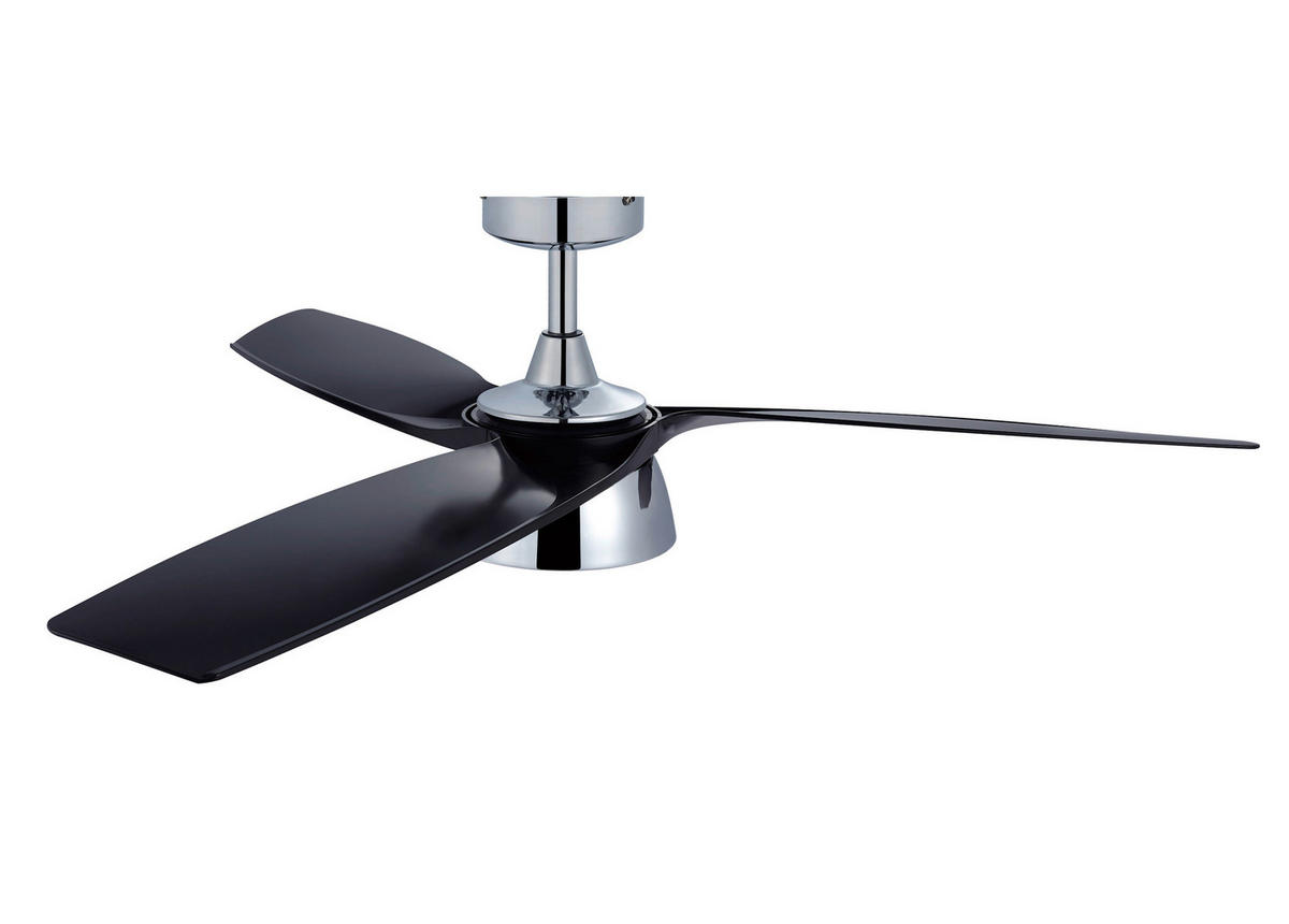 TAKFLÄKT Bronx 18 W  - kromfärg/svart, Basics, metall/plast (132/21.5/132cm)