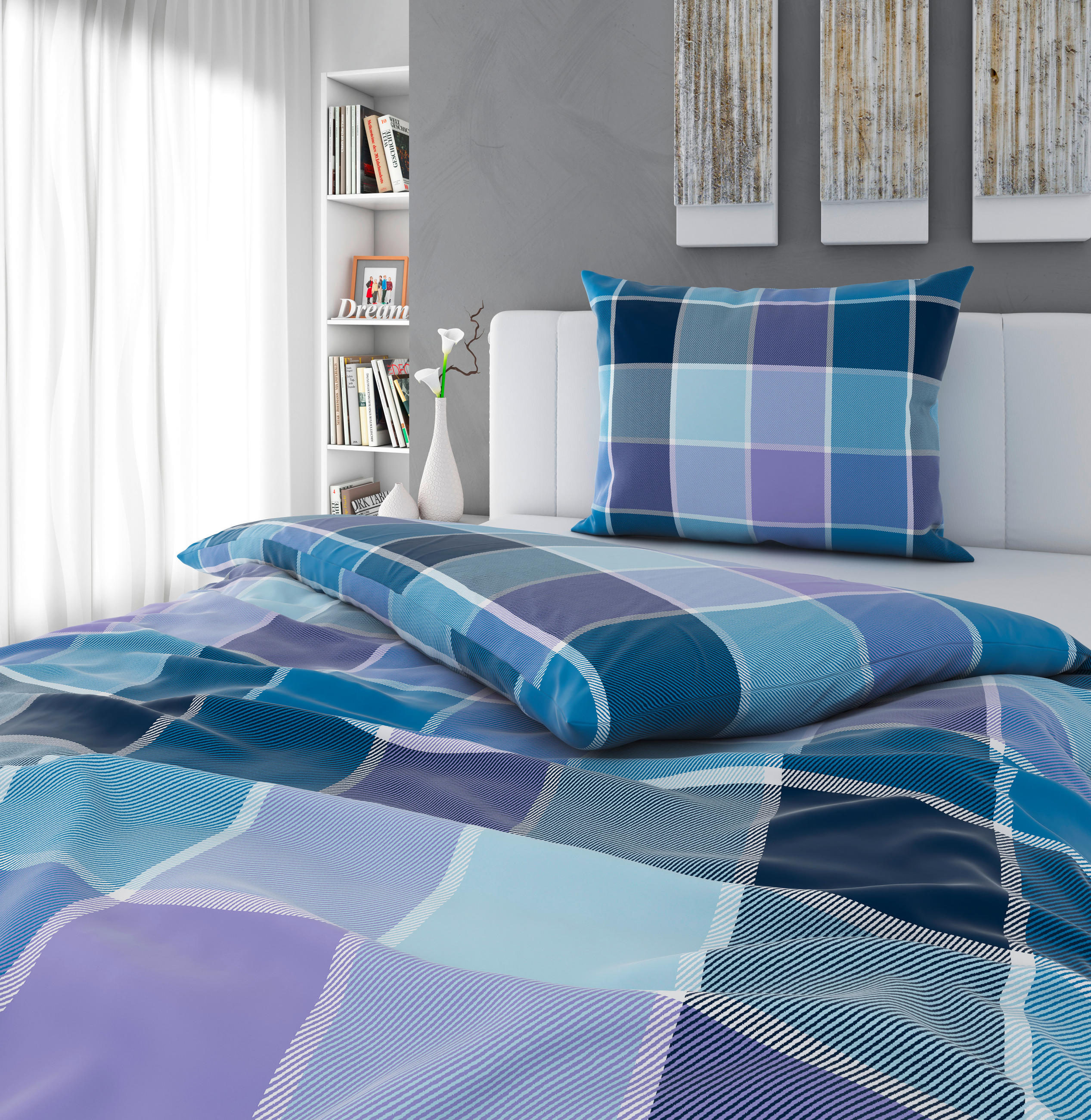 POSTELJINA ULLY 140/200 cm saten lila  - lila, Konvencionalno, tekstil (140/200cm) - Esposa