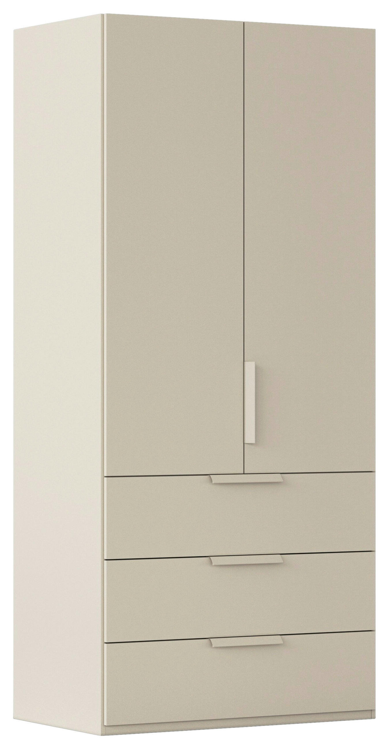 DREHTÜRENSCHRANK 101/223/61 cm,  in Champagner, 2-türig  - Champagner, Basics, Holzwerkstoff/Metall (101/223/61cm) - Novel