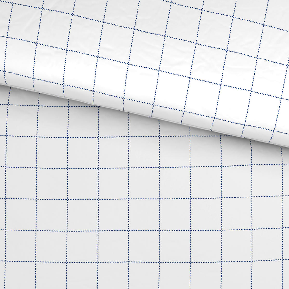 BETTWÄSCHE Satin 155/220 cm  - Blau/Weiß, Design, Textil (155/220cm) - Novel