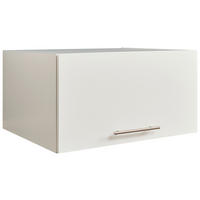 AUFSATZSCHRANK 67,5/38/67,5 cm, Weiß  - Silberfarben/Weiß, Design, Holzwerkstoff/Metall (67,5/38/67,5cm)