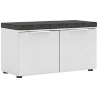 GARDEROBNA KLOP  - barve kroma/bela, Moderno, kovina/leseni material (90/51/41cm) - Voleo