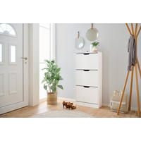 Schuhkipper Luanda - Weiß, Design, Holzwerkstoff (55/117/23,5cm) - MID.YOU