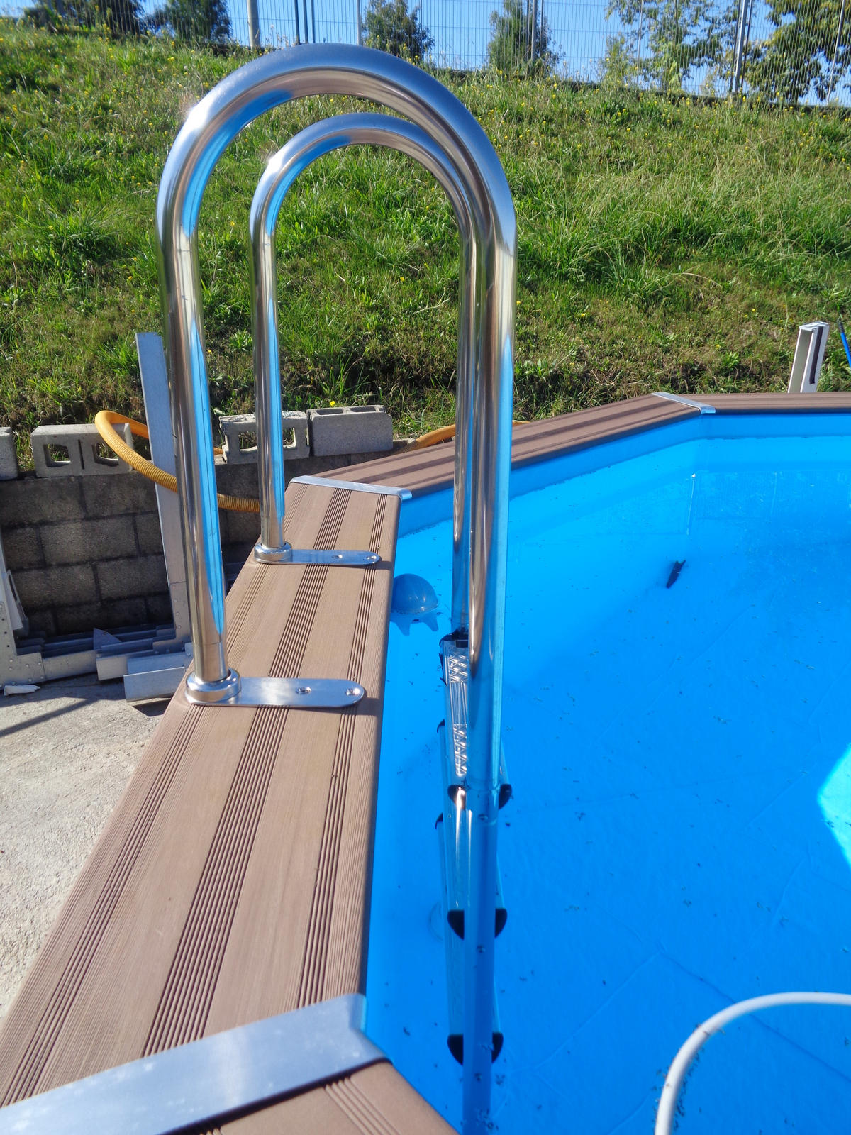 POOL-SET KPCOV52 524/386/124 cm  - Grau, KONVENTIONELL, Holzwerkstoff (524/386/124cm) - Gre