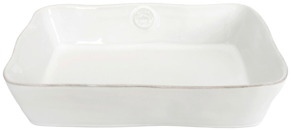 AUFLAUFFORM Keramik Feinsteinzeug  - Weiß Hochglanz, Basics, Keramik (35,5/25,6/7,7cm) - Costa Nova