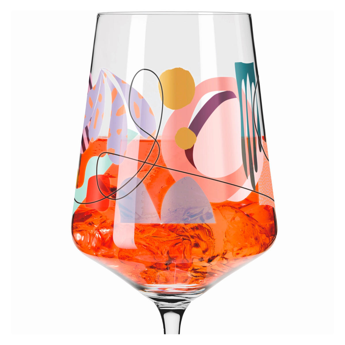 SPRITZERGLAS 544 ml  - Orange/Rosa, Trend, Glas (8,3/22,5cm) - Ritzenhoff
