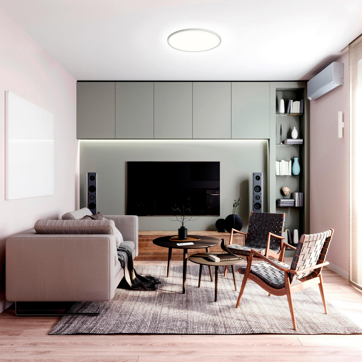 LED-PANEEL  - LIFESTYLE, Kunststoff/Metall (50/2,9/50cm) - Tint