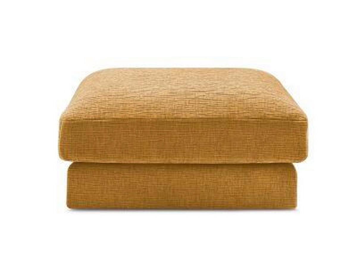 HOCKER LEONARD Struktur Gelb  - Gelb/Schwarz, MODERN, Kunststoff/Textil (86/43/86cm)