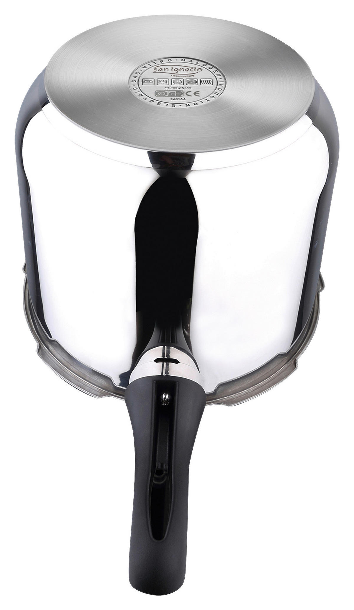 SCHNELLKOCHTOPF  9 l 24 cm  - Silberfarben/Schwarz, Basics, Kunststoff/Metall (24cm)