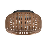 TAKLAMPA Vinkovci 40/22,5 cm  - svart/naturfärgad, Natur, metall/naturmaterial (40/22,5cm) - Marama