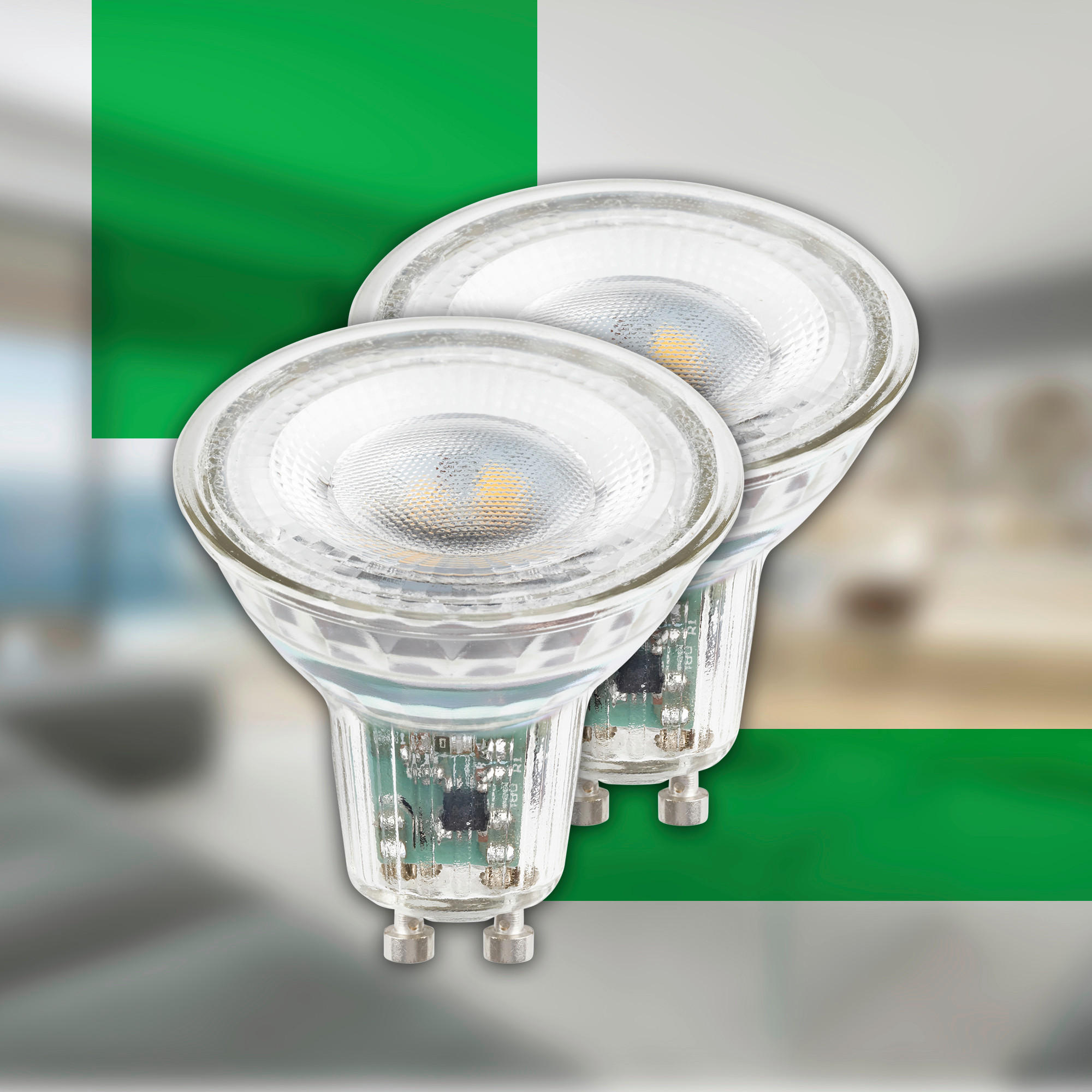 LED-LEUCHTMITTEL  - Silberfarben, Basics, Glas (5/5,6cm)