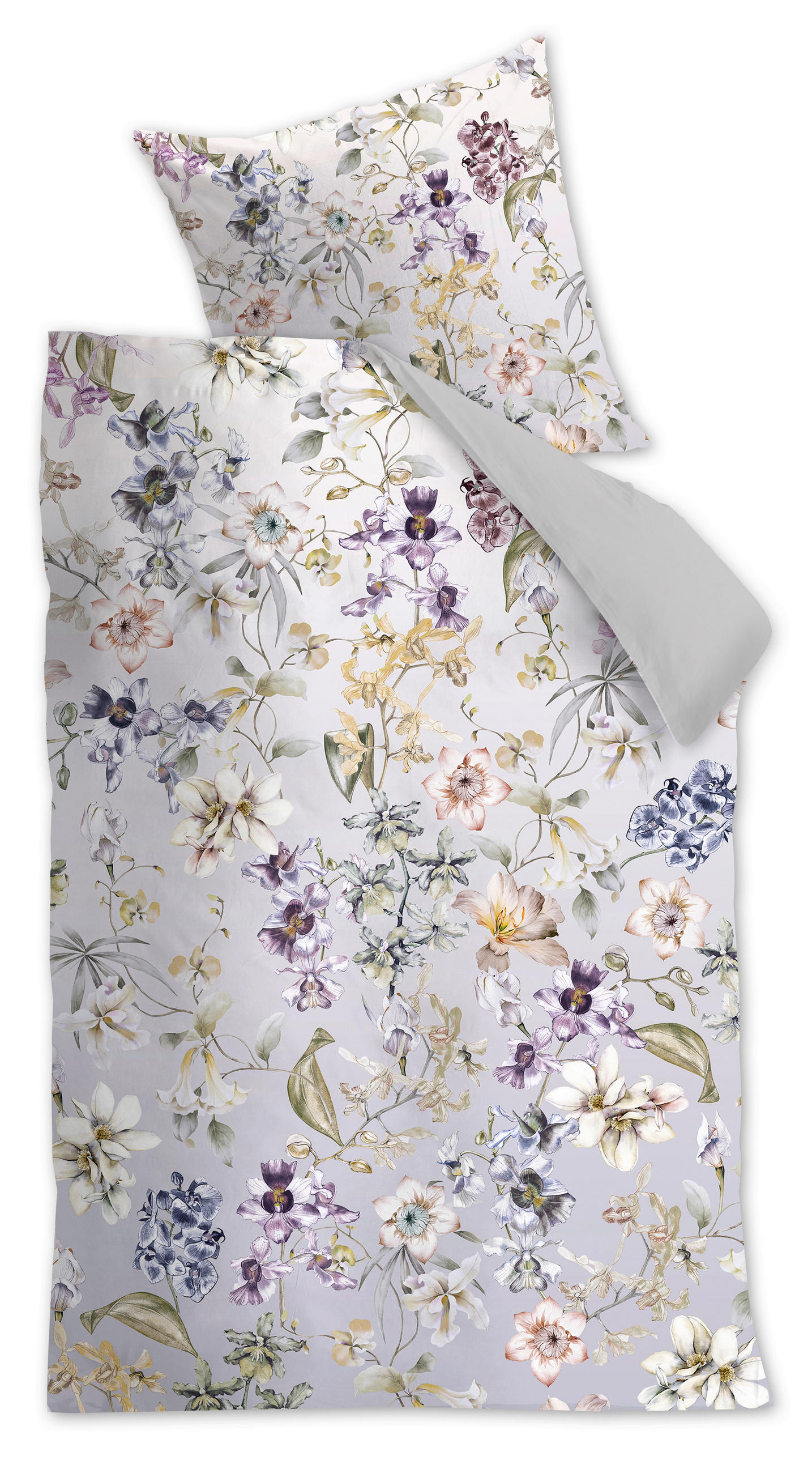 ÁGYNEMŰHUZAT-GARNITÚRA 200/220 cm  - szürkészöld, Basics, textil (200/220cm)