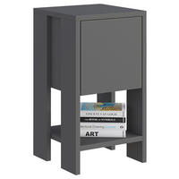 NACHTTISCH 30/55/30 cm  in Anthrazit  - Anthrazit, Design, Holzwerkstoff (30/55/30cm) - Livetastic
