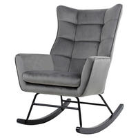 GUNGSTOL i grå  - grå, Design, metall/trä (68/97/88cm) - Kayoom