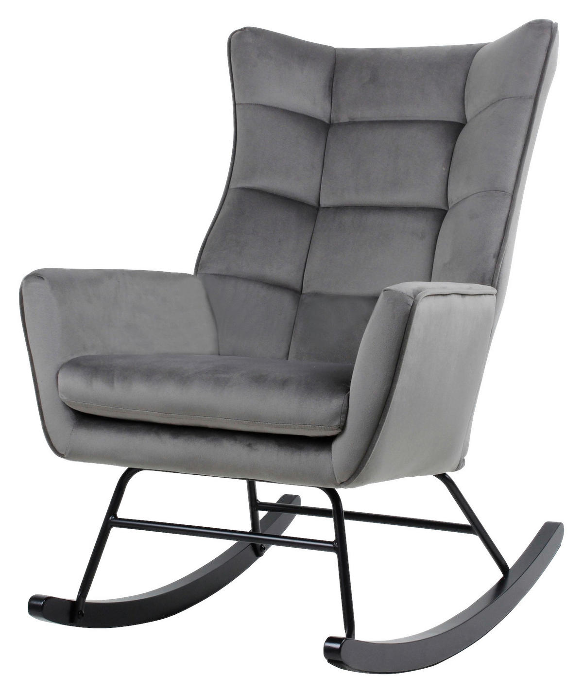 GUNGSTOL i grå  - grå, Design, metall/trä (68/97/88cm) - Kayoom