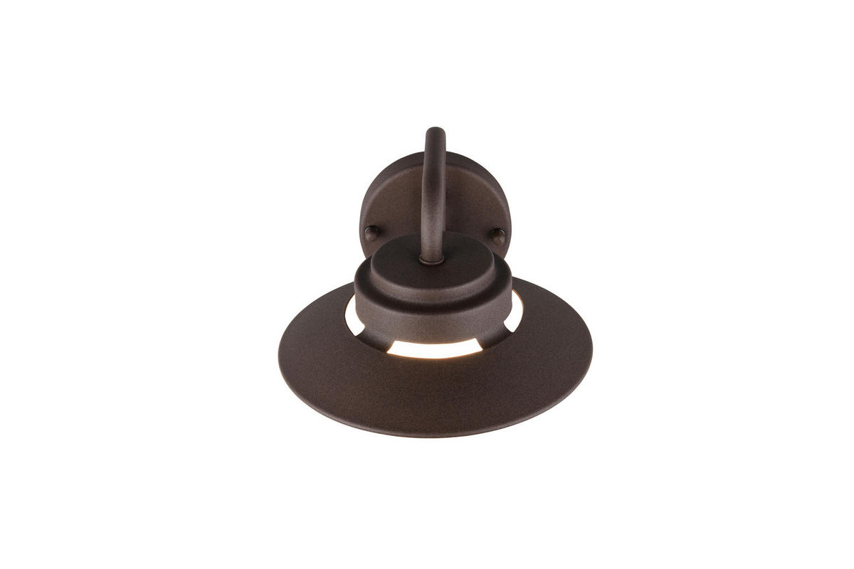AUSSENWANDLEUCHTE Atrato 26/16,5 cm  - Rostfarben/Weiß, KONVENTIONELL, Kunststoff/Metall (26/16,5cm) - Trio Leuchten