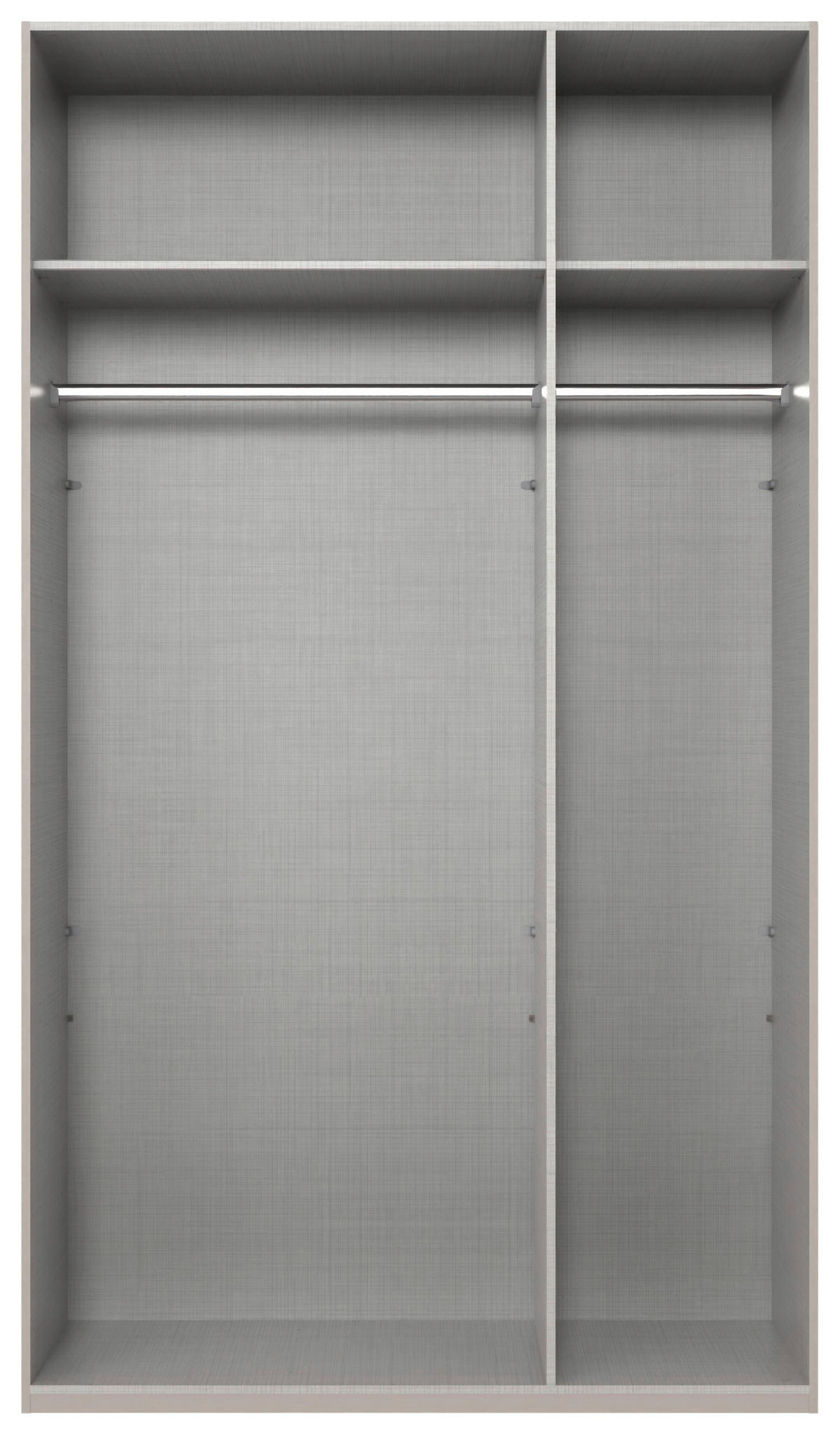 DREHTÜRENSCHRANK in Weiss  - Weiss/Schwarz, Modern, Holzwerkstoff/Metall (135/236/58cm) - MID.YOU