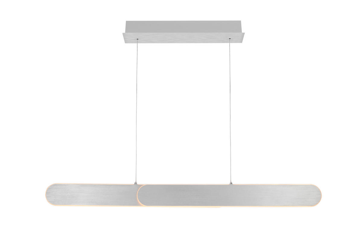 ZÁVĚSNÉ LED SVÍTIDLO, 115/7,5/150 cm - barvy stříbra, Design, kov (115/7,5/150cm) - Dieter Knoll